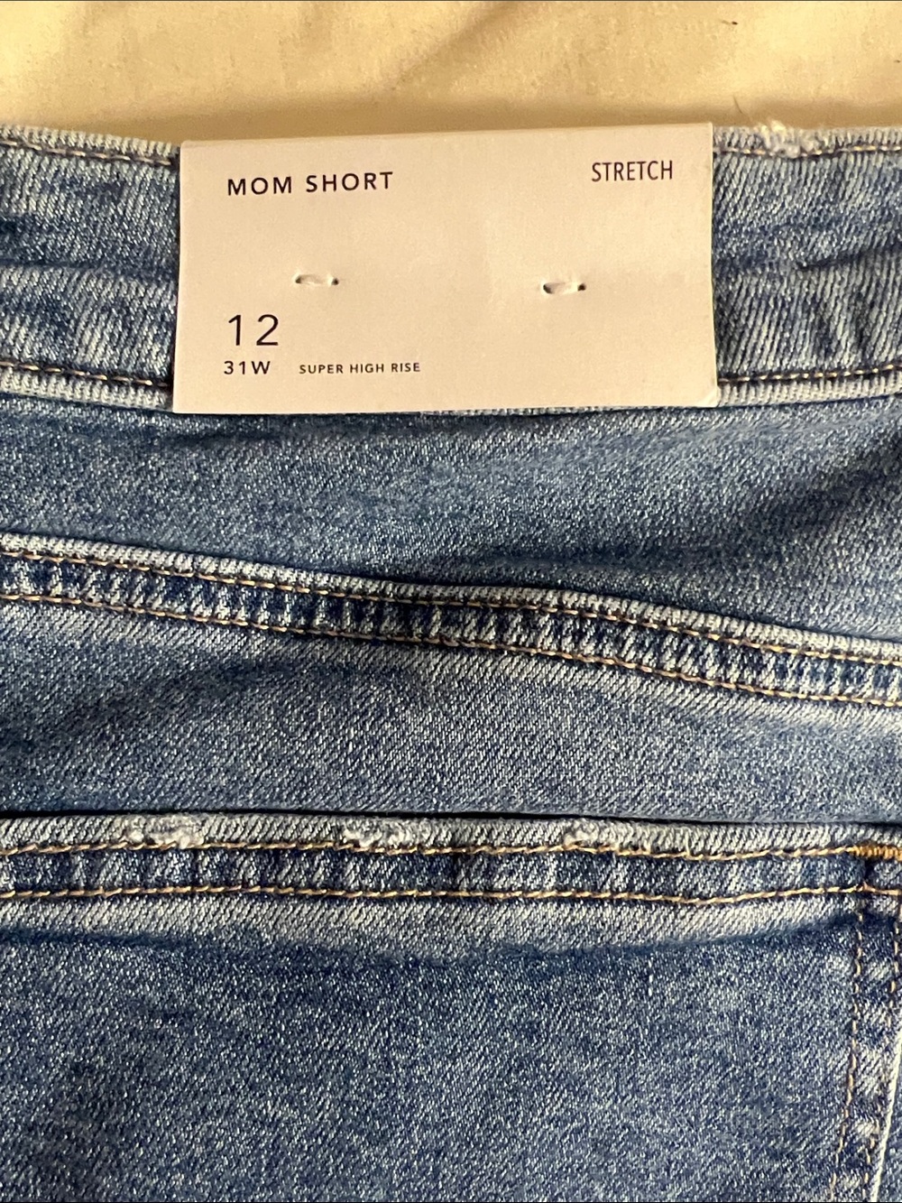 American Eagle Outfitters Light Blue Mom Short - Super High Rise